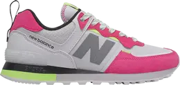New Balance: Белые кроссовки  574