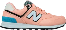 New Balance: Розовые кроссовки  574