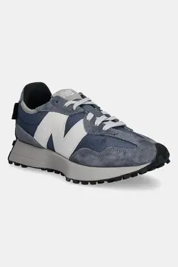 New Balance: Синие кроссовки  327