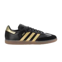 Adidas: Чёрные кроссовки  Samba