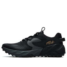 Fila: Чёрные кроссовки 