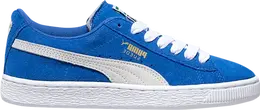PUMA: Голубые кроссовки  Suede