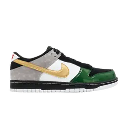 Nike: Серебристые кроссовки  Dunk Low