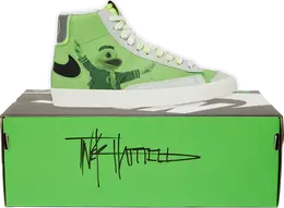 Nike: Зелёные кроссовки  Blazer Mid