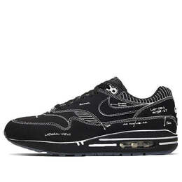 Nike: Чёрные кроссовки  Air Max 1