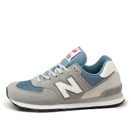 New Balance: Голубые кроссовки  574