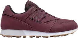 New Balance: Бордовые кроссовки 
