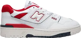 New Balance: Белые кроссовки  550