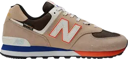 New Balance: Серые кроссовки 