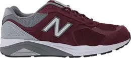 New Balance: Бордовые кроссовки 