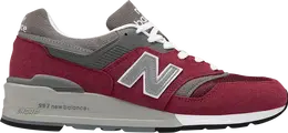 New Balance: Бордовые кроссовки  997