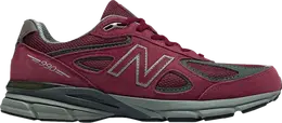 New Balance: Бордовые кроссовки 