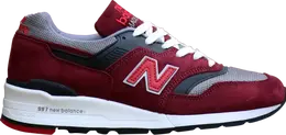 New Balance: Бордовые кроссовки  997