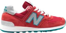 New Balance: Красные кроссовки  574