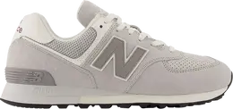 New Balance: Белые кроссовки  574