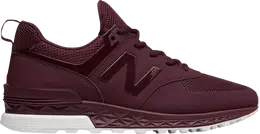 New Balance: Бордовые кроссовки  574