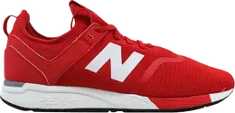 New Balance: Красные кроссовки 