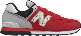 New Balance: Красные кроссовки  574