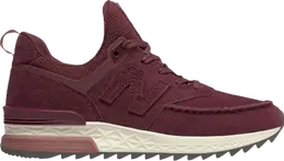 New Balance: Бордовые кроссовки  574