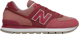 New Balance: Красные кроссовки  574