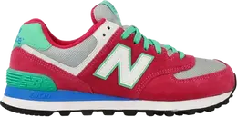 New Balance: Красные кроссовки  574