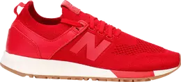 New Balance: Красные кроссовки 