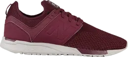 New Balance: Бордовые кроссовки 