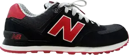 New Balance: Красные кроссовки  574