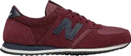 New Balance: Бордовые кроссовки 