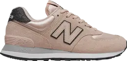 New Balance: Розовые кроссовки  574