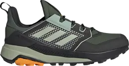 Adidas: Зелёные кроссовки  Terrex