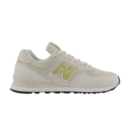 New Balance: Бежевые кроссовки  574