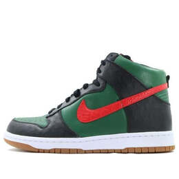 Nike: Зелёные кроссовки  Dunk