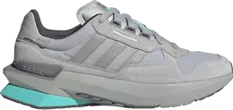 Adidas: Серые кроссовки 