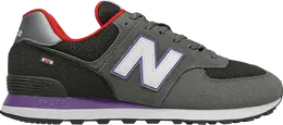 New Balance: Серые кроссовки  574
