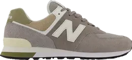 New Balance: Серые кроссовки 
