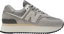 New Balance: Серые кроссовки  574