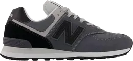 New Balance: Тёмные кроссовки  574