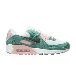 Nike: Зелёные кроссовки  Air Max 90
