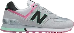 New Balance: Розовые кроссовки  574