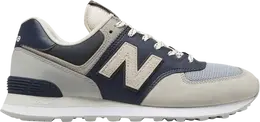 New Balance: Тёмные кроссовки  574