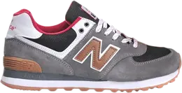 New Balance: Серые кроссовки  574