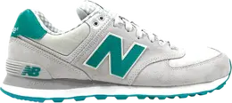 New Balance: Светлые кроссовки  574