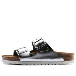 Birkenstock: Серебристые сандалии  Arizona