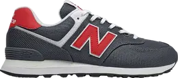 New Balance: Серые кроссовки  574