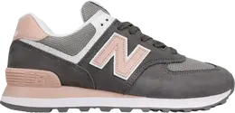 New Balance: Тёмные кроссовки  574