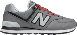 New Balance: Серые кроссовки  574