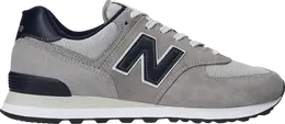 New Balance: Голубые кроссовки  574