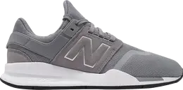 New Balance: Серые кроссовки 