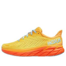 Hoka One One: Жёлтые кроссовки 